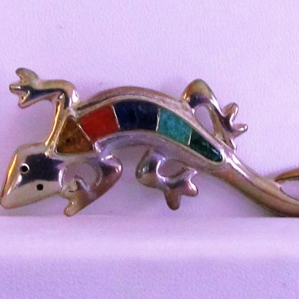 Carolyn Pollack Gemstone & Sterling Silver Lizard